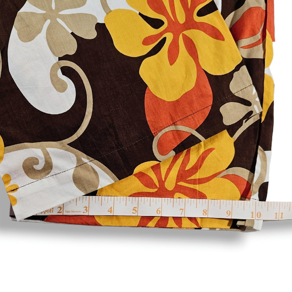 NWT Faithfull the Brand Celvia Ulani Floral Print Cotton Pant Sz. 2 Brown White - Picture 12 of 15